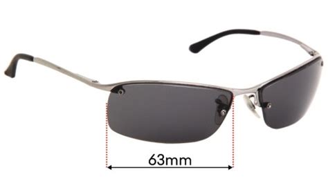 Ray Ban Rb3183 Top Bar 63mm Replacement Lenses