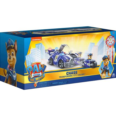 Paw Patrol Chase 2 In 1 Transforming Movie City Cruiser Toy Car With