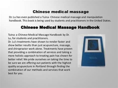 Tuina Massage And Chinese Herbs In Portland