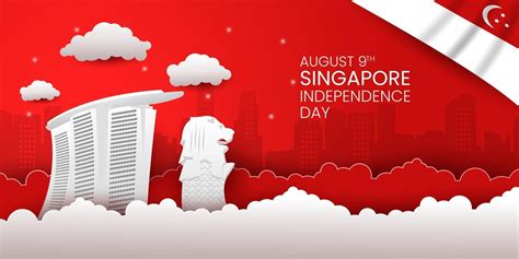 Singapore National Day Background 3105804 Vector Art At Vecteezy