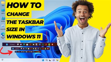 How To Change The Taskbar Size In Windows 11 Windows 11 Taskbar Size