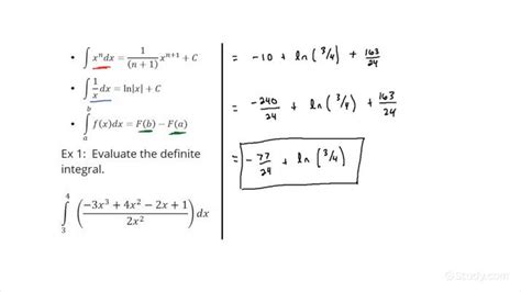 solving definite integrals by rearranging the integrand into an equivalent form calculus