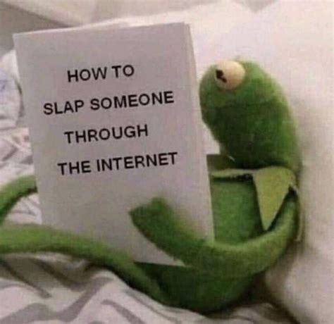 How To Slap Someone Through The Internet Kermit The Frog Really