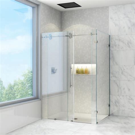 Vigo Winslow 465 In X 74 In Frameless Bypass Shower Enclosure In