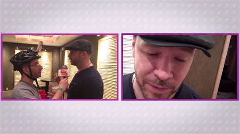 Donnie Wahlberg Feeds Poutine To Damnit Maurie Headcam Interview