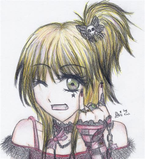 Anime Emo Girl By Yuki6676 On Deviantart