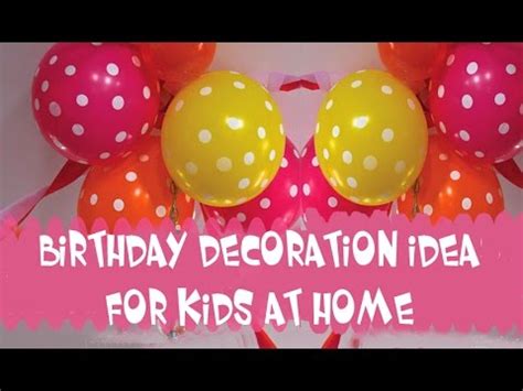 This diy birthday banner is simple to make and easily customizable! Birthday decoration ideas for kids at home - YouTube