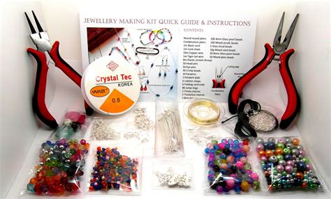 Jewellery Making Kit For Beginners Instructions Included Findings