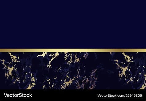 Dark Blue Marble Background With Gold Royalty Free Vector