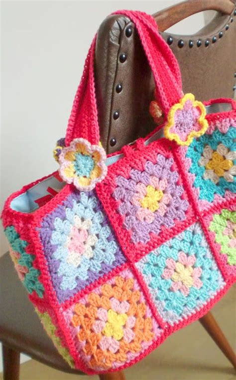 Granny Square Bag Crochet Bag Pattern Granny Square Bag Crochet