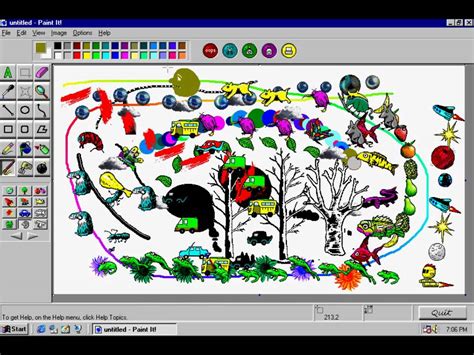 Windows 98 Paint It Two Youtube