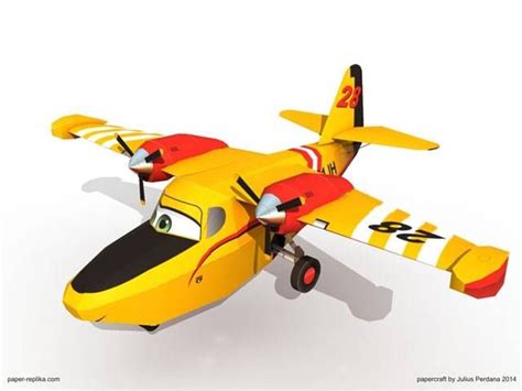 Dipper Disney Planes Fire And Rescue Paper Craft Paper Models