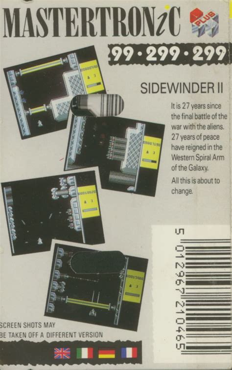 Sidewinder Ii 1989 Box Cover Art Mobygames