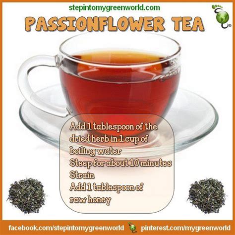 Passionflower Tea Is Calming And Relaxing Health Oils Healing Herbs