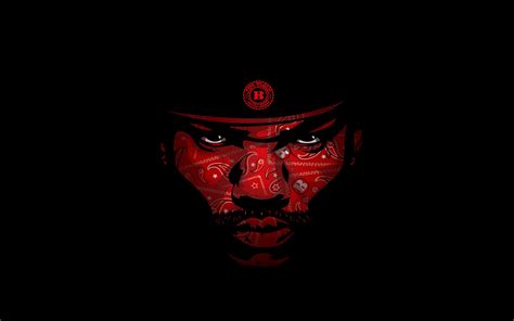 Download Blood The Game Hip Hop Rap Rapper Black Background By