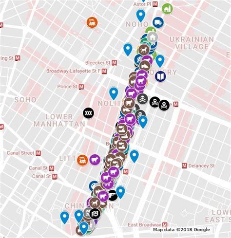 The Bowery Mapped From New York City Residential