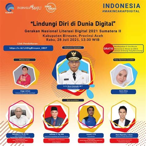 Menuju Indonesia Makin Cakap Digital Kominfo Adakan Webinar Literasi Digital