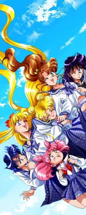 Ami Mizuno Rei Hino Makoto Kino Minako Aino Usagi Tsukino And Chibiusa Tsukino Sailor Moon