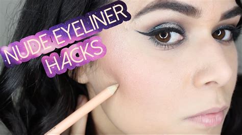 6 Makeup Hacks Using A Nude Eyeliner Pencil Youtube