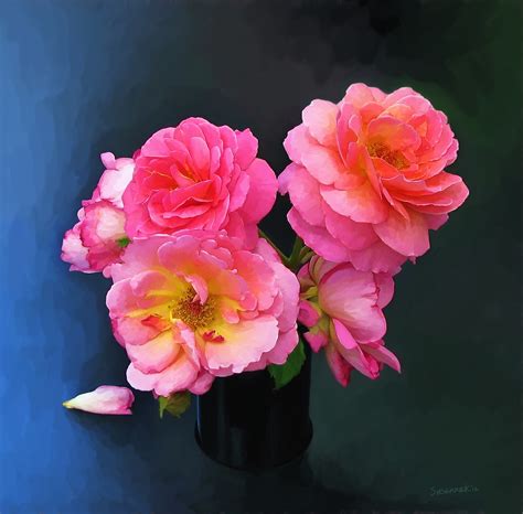 Paintings Of Artists Original Unusual Art Painting Of Pink Roses