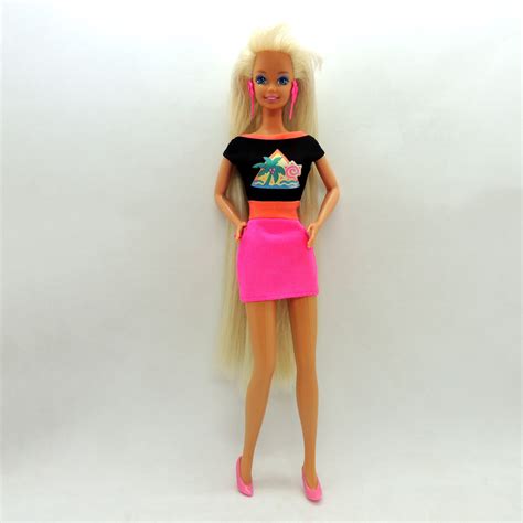 Barbie Glitter Hair Ver Rubia 1993 Mattel Antigua Retro Vintage Colección Madtoyz