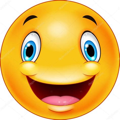 Imágenes: carita alegre emoji | Carita Feliz Feliz Emoticon — Vector de