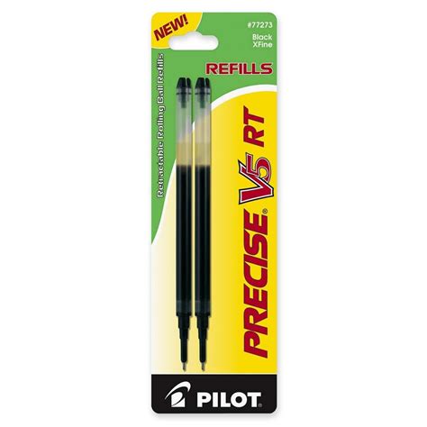 Pilot Precise V5 Rt Liquid Ink Refill 2 Pack For Retractable Rolling