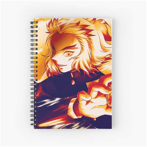 Kyojuro Rengoku Demon Slayer Design For Fan Spiral Notebook By