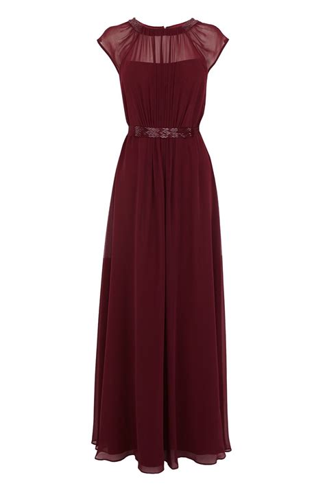 The Ionia Maxi Dress Features A Sheer Bodice Lined With A Soft Slip For