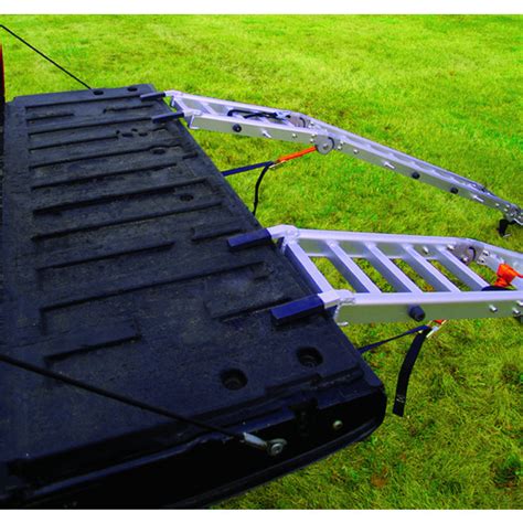 Extreme Max Aluminum Loading Ramp Set And Bed Extender Combo — 1500 Lb Capacity 7 12ft Model