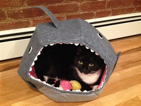 Cat Gets Swallowed By Shark Cat Ball Cat Bed Cat Decor