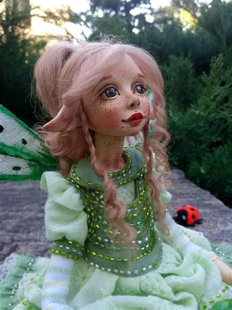 Art Ooak Doll Artist Fairy Polymer Clay Doll Ooak Fairy Handmade Fairy
