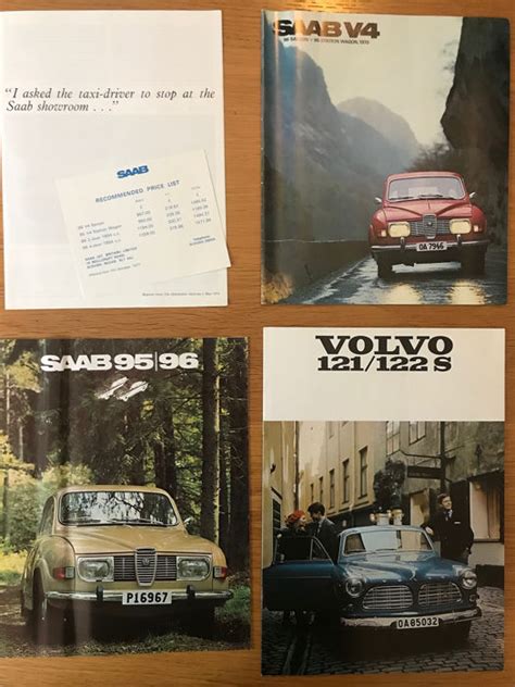 10 X Saab Volvo And Citroen Brochures 10 X Volvo 121122s Catawiki