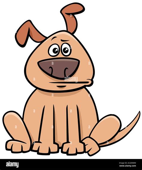 Cartoon Illustration Funny Surprised Dog Hi Res Stock Photography And