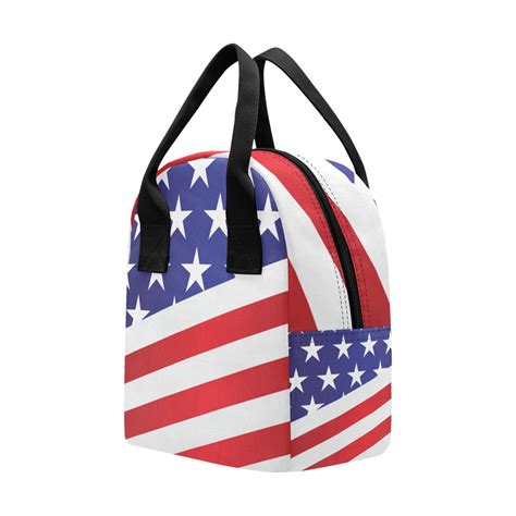 American Flag Print Insulated Lunch Bag Jtamigocom