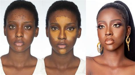 Melanin Makeup Transformation Makeup Transformation Dark Skin Models