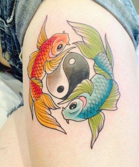 My Koi Pisces And Yin Yang Tattoo Love It Cant Wait To Add To It♡
