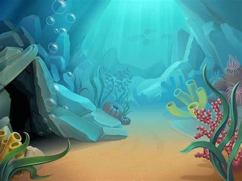 Underwater Enviroment By Tinnueleth Underwater Cartoon Underwater