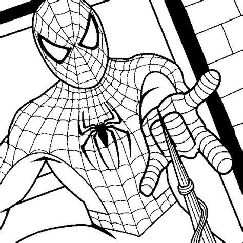 Coloriage Spiderman masqué dessin gratuit à imprimer