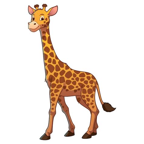 Premium Vector Giraffe Cartoon Animal Illustration
