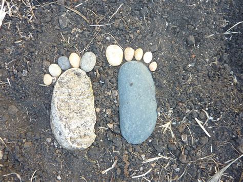 Simply Stoked Rock Feet In The Garden
