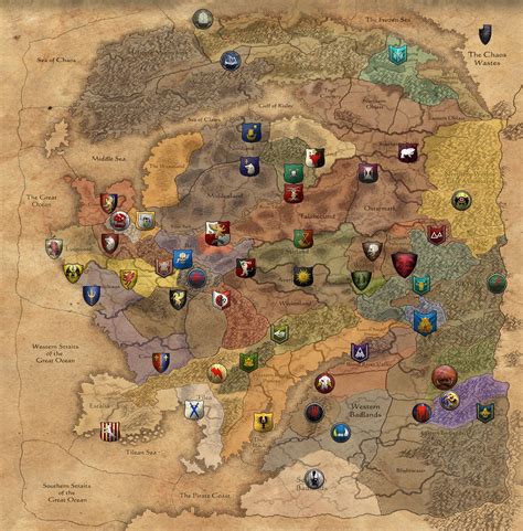 Total War Warhammer World Map Map Vector