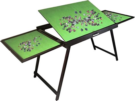 Iihala Uk Stock Jigsaw Puzzle Table Storage Wooden Portable Folding