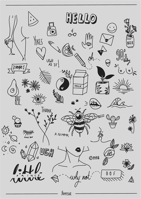 Pin By Isabelle L 💕 On Drawings Sharpie Tattoos Doodle Tattoo Tiny