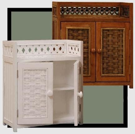 2 adjustable interior shelves to customize storage needs. Wicker Bathroom Wall Shelf | Wicker Wall Cabinet