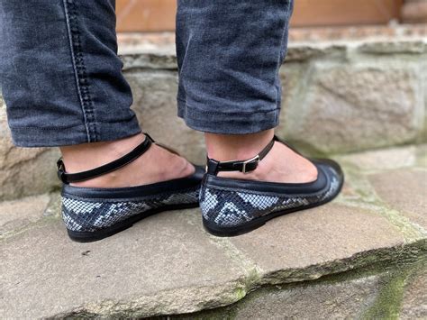 Mary Jane Flats Ankle Strap Mary Jane Black Vintage Style Etsy