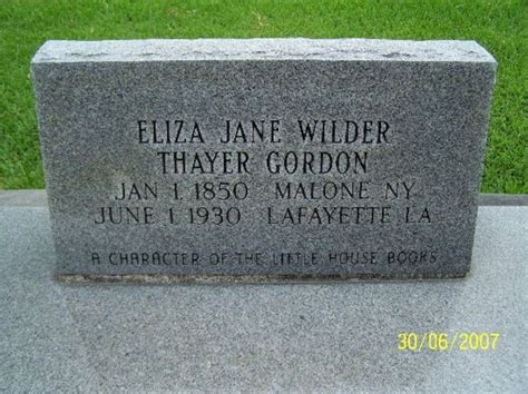 Eliza Jane Wilder Thayer Gordon 1850 1930 Find A Grave Memorial