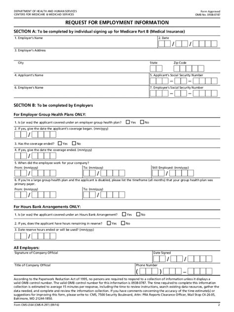 Cms L564 Printable Form