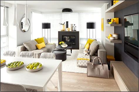 Black Grey And Yellow Living Room Living Room Home Decorating Ideas