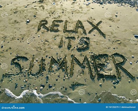 Relax Its Summer Stock Image Image Of Ladys Relax Geology 74135079